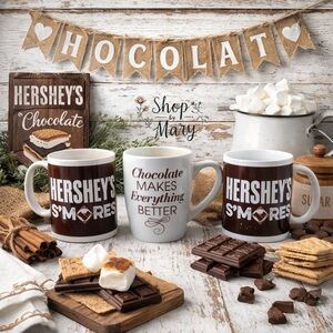⤵️HERSHEY’s 3 vintage collector mugs